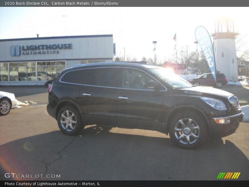 Carbon Black Metallic / Ebony/Ebony 2010 Buick Enclave CXL