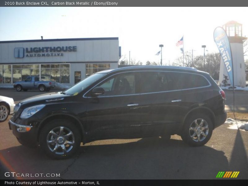 Carbon Black Metallic / Ebony/Ebony 2010 Buick Enclave CXL
