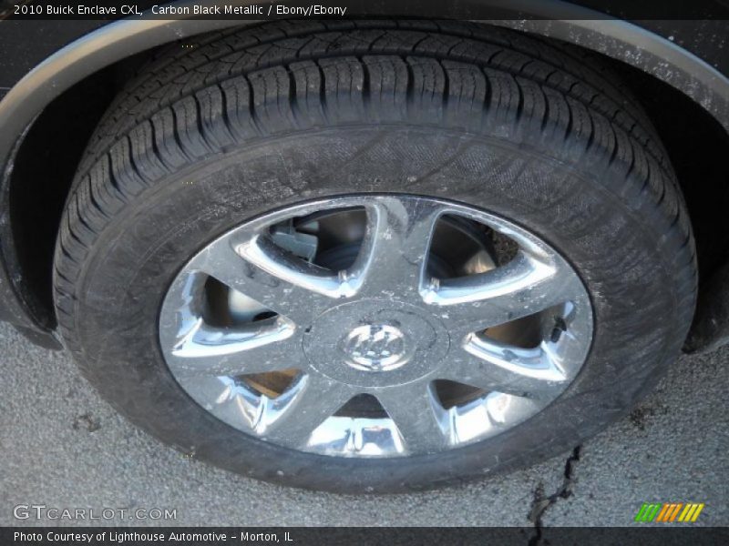Carbon Black Metallic / Ebony/Ebony 2010 Buick Enclave CXL