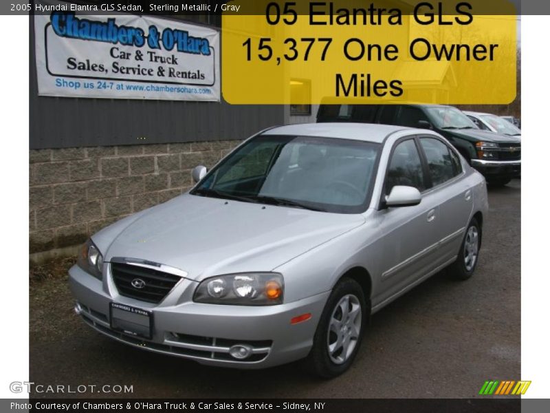Sterling Metallic / Gray 2005 Hyundai Elantra GLS Sedan