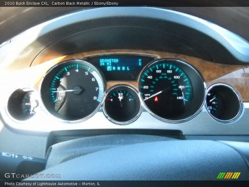 Carbon Black Metallic / Ebony/Ebony 2010 Buick Enclave CXL