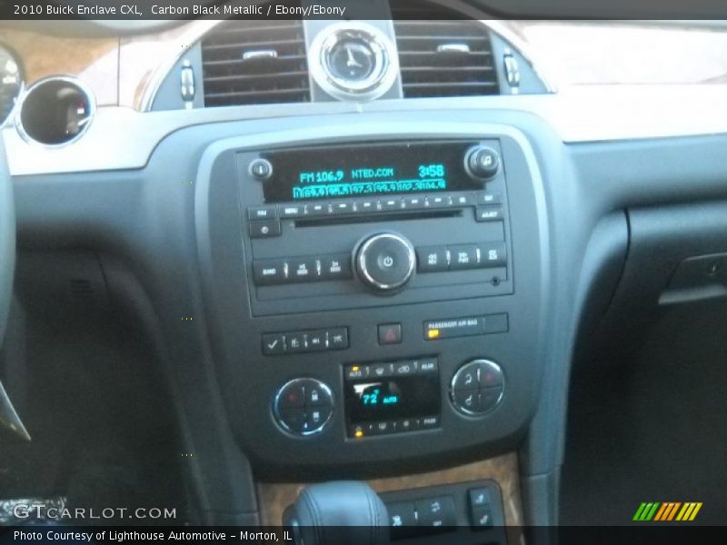 Carbon Black Metallic / Ebony/Ebony 2010 Buick Enclave CXL