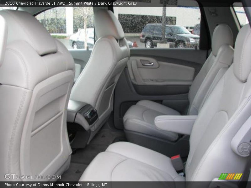 Summit White / Dark Gray/Light Gray 2010 Chevrolet Traverse LT AWD