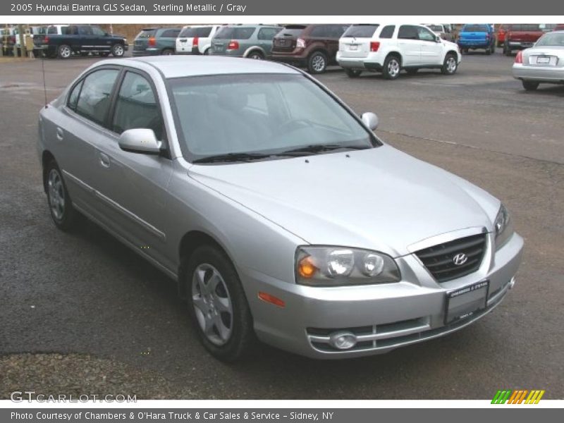 Sterling Metallic / Gray 2005 Hyundai Elantra GLS Sedan
