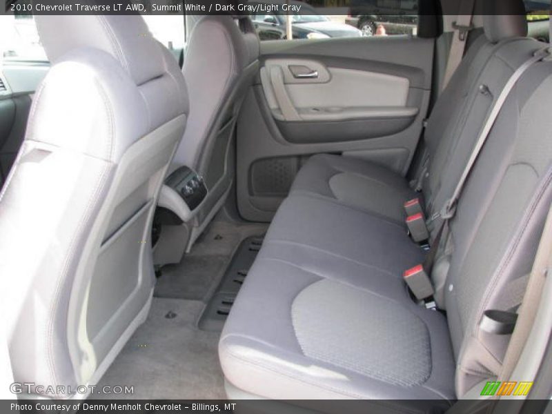 Summit White / Dark Gray/Light Gray 2010 Chevrolet Traverse LT AWD