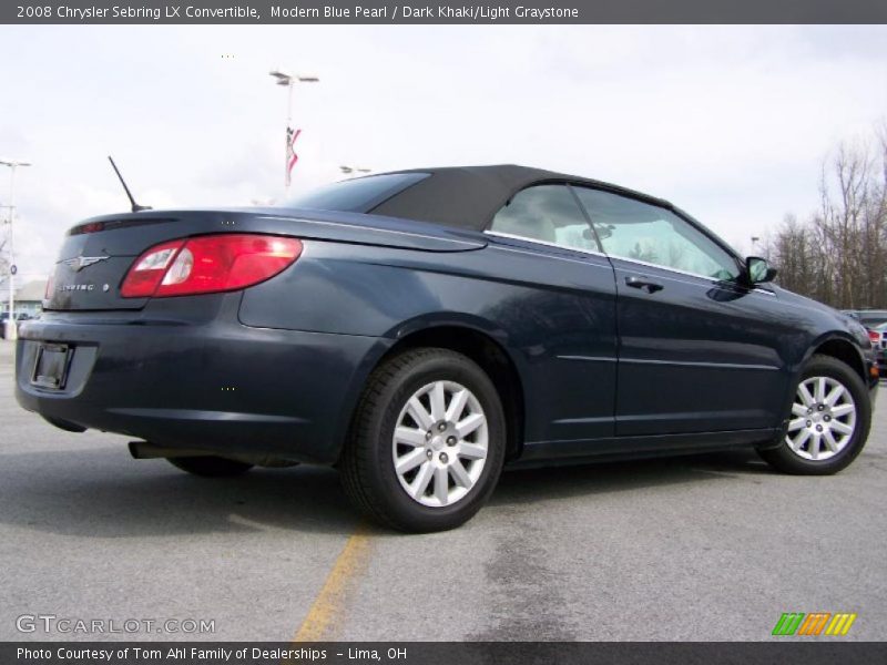 Modern Blue Pearl / Dark Khaki/Light Graystone 2008 Chrysler Sebring LX Convertible