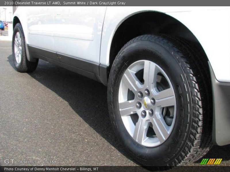 Summit White / Dark Gray/Light Gray 2010 Chevrolet Traverse LT AWD