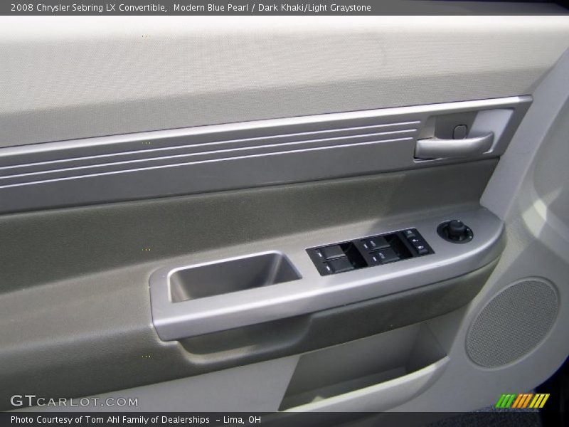 Modern Blue Pearl / Dark Khaki/Light Graystone 2008 Chrysler Sebring LX Convertible