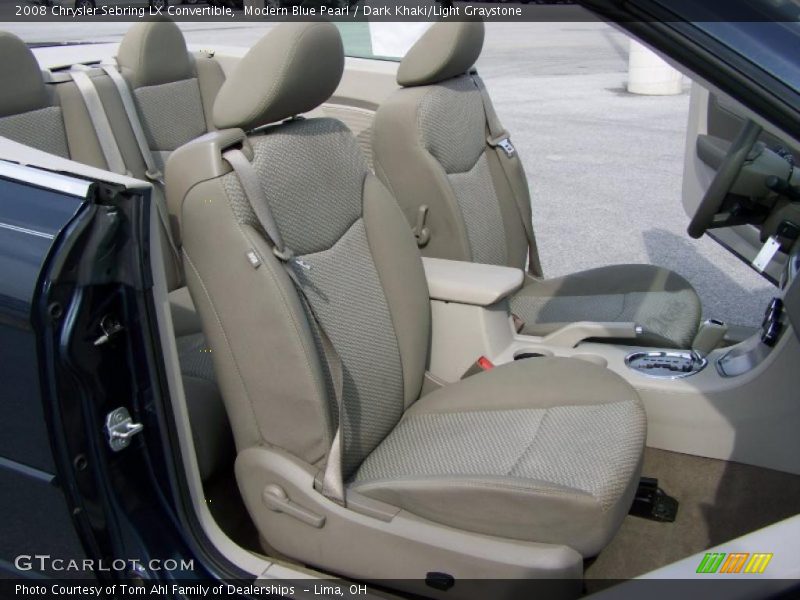 Modern Blue Pearl / Dark Khaki/Light Graystone 2008 Chrysler Sebring LX Convertible