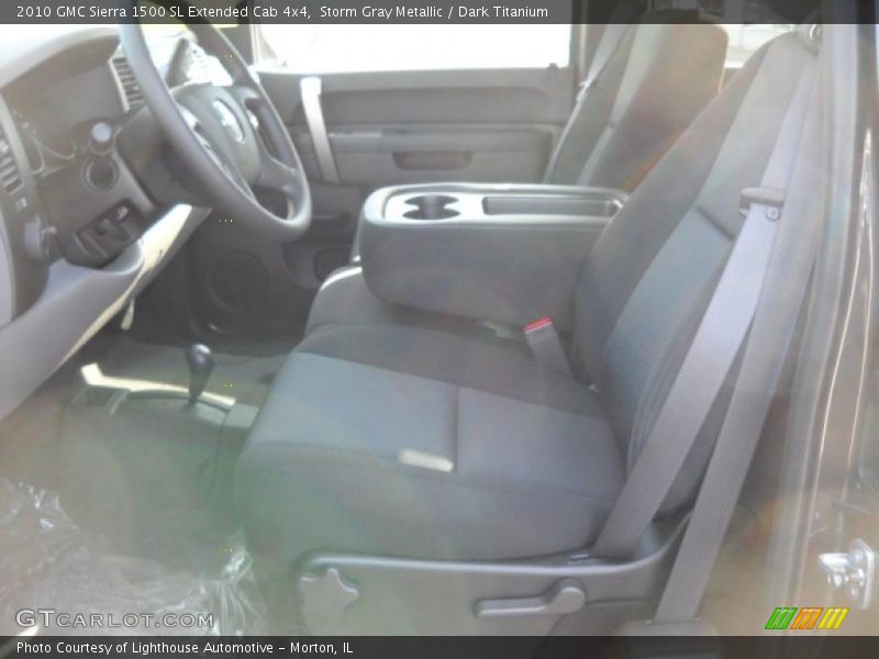 Storm Gray Metallic / Dark Titanium 2010 GMC Sierra 1500 SL Extended Cab 4x4