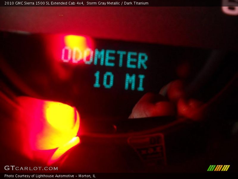 Storm Gray Metallic / Dark Titanium 2010 GMC Sierra 1500 SL Extended Cab 4x4