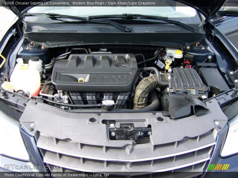 Modern Blue Pearl / Dark Khaki/Light Graystone 2008 Chrysler Sebring LX Convertible