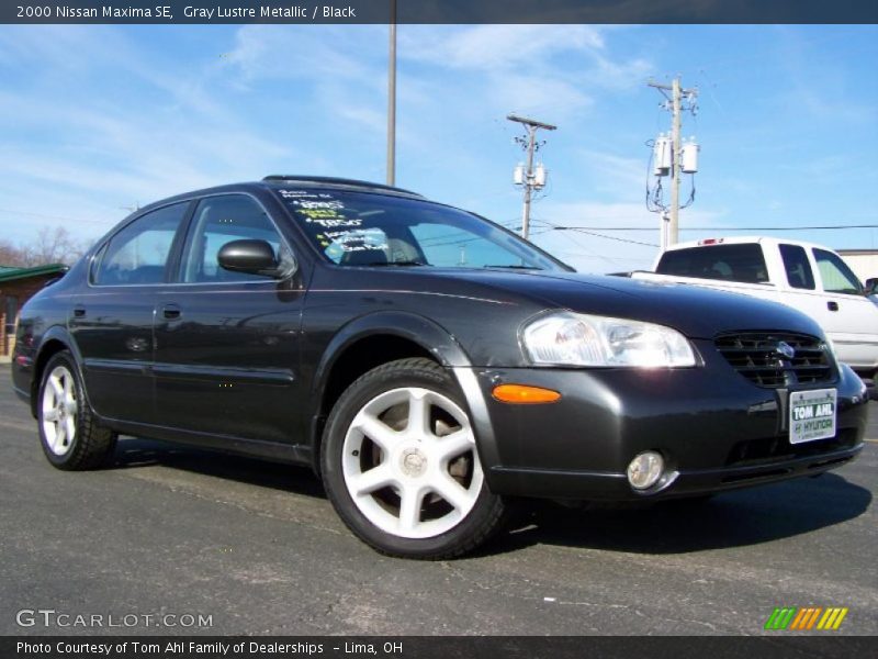 Gray Lustre Metallic / Black 2000 Nissan Maxima SE