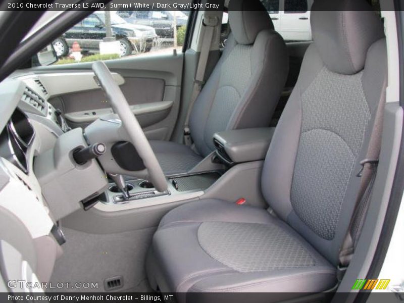 Summit White / Dark Gray/Light Gray 2010 Chevrolet Traverse LS AWD
