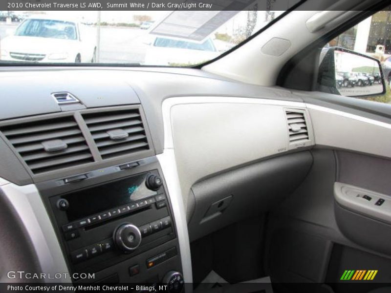 Summit White / Dark Gray/Light Gray 2010 Chevrolet Traverse LS AWD