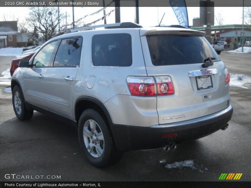 Quicksilver Metallic / Ebony 2010 GMC Acadia SLE