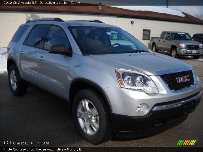 Quicksilver Metallic / Ebony 2010 GMC Acadia SLE