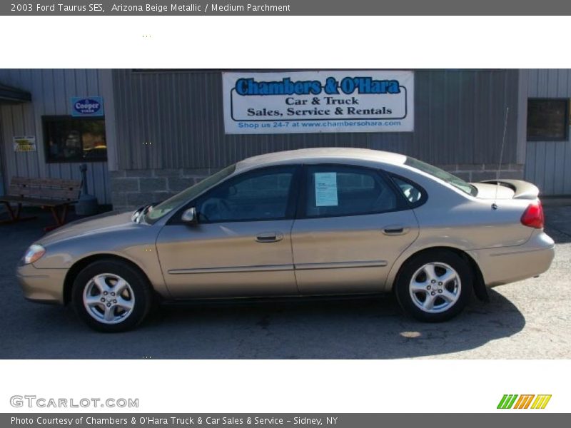 Arizona Beige Metallic / Medium Parchment 2003 Ford Taurus SES