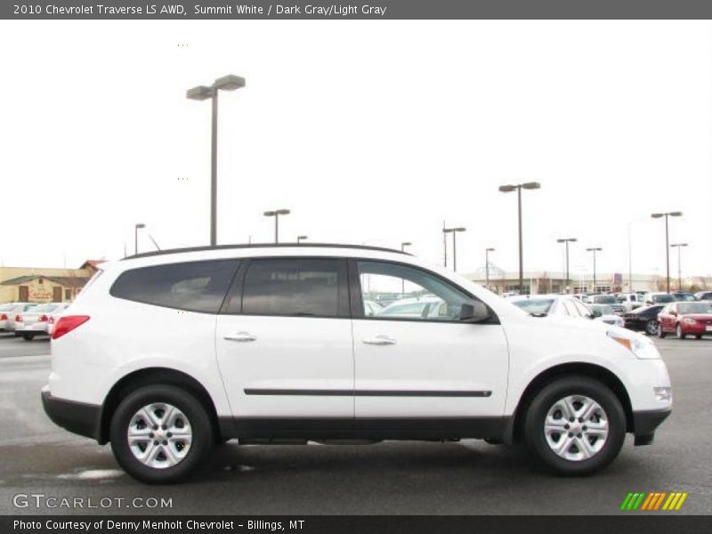 Summit White / Dark Gray/Light Gray 2010 Chevrolet Traverse LS AWD