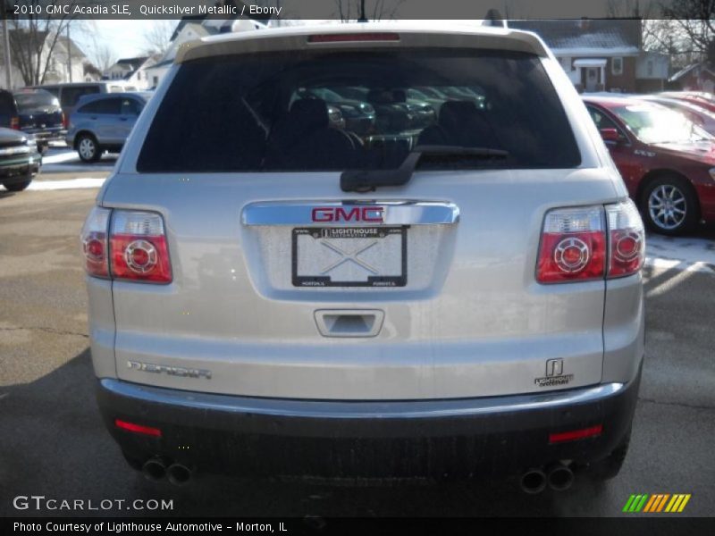 Quicksilver Metallic / Ebony 2010 GMC Acadia SLE