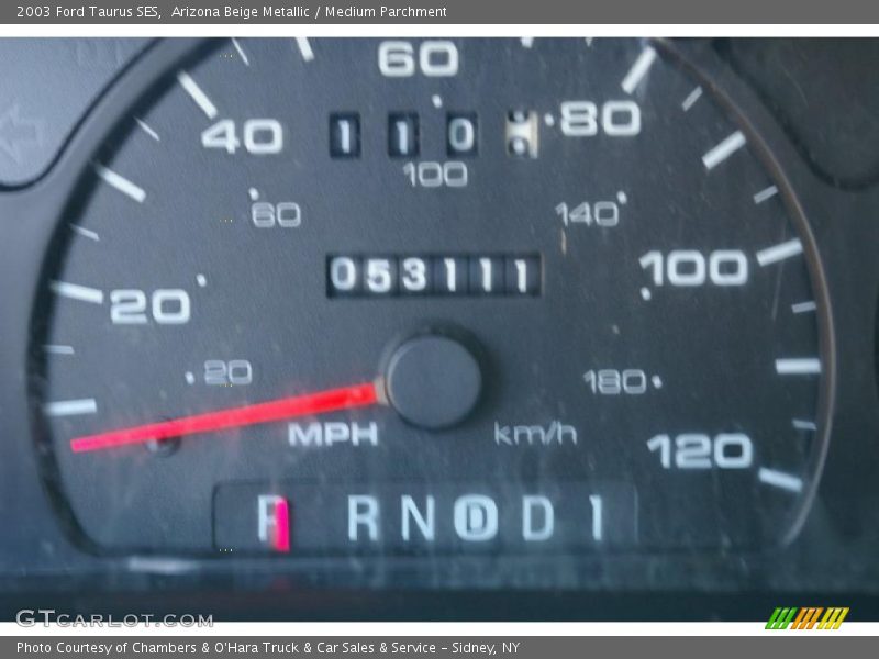 Arizona Beige Metallic / Medium Parchment 2003 Ford Taurus SES