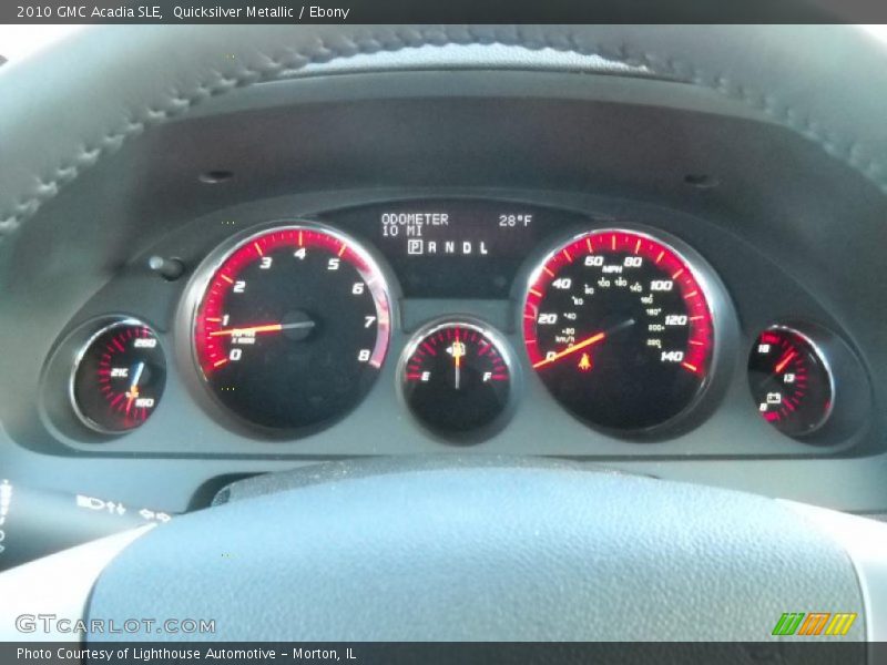 Quicksilver Metallic / Ebony 2010 GMC Acadia SLE