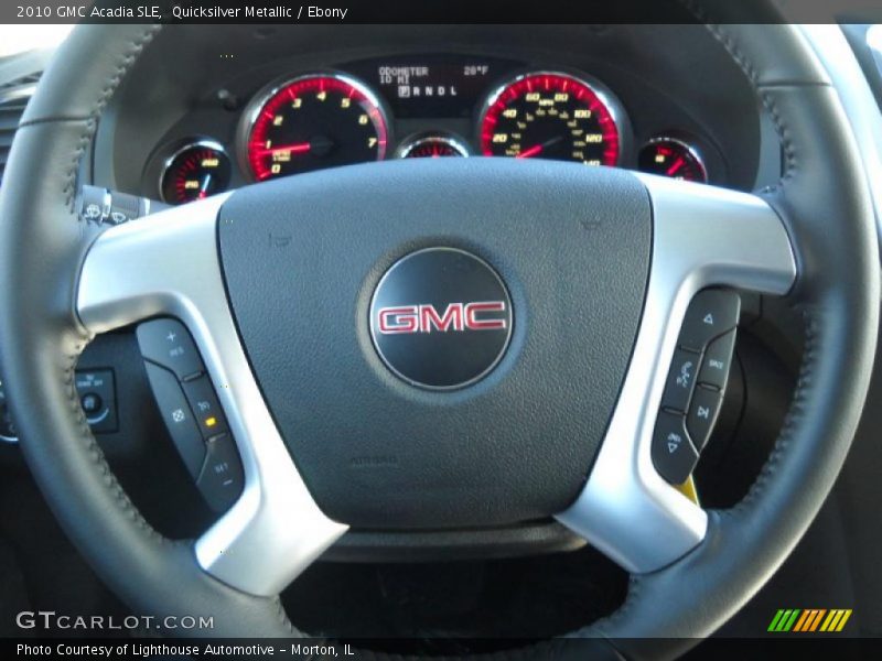 Quicksilver Metallic / Ebony 2010 GMC Acadia SLE