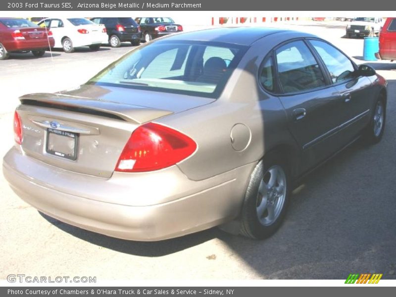 Arizona Beige Metallic / Medium Parchment 2003 Ford Taurus SES