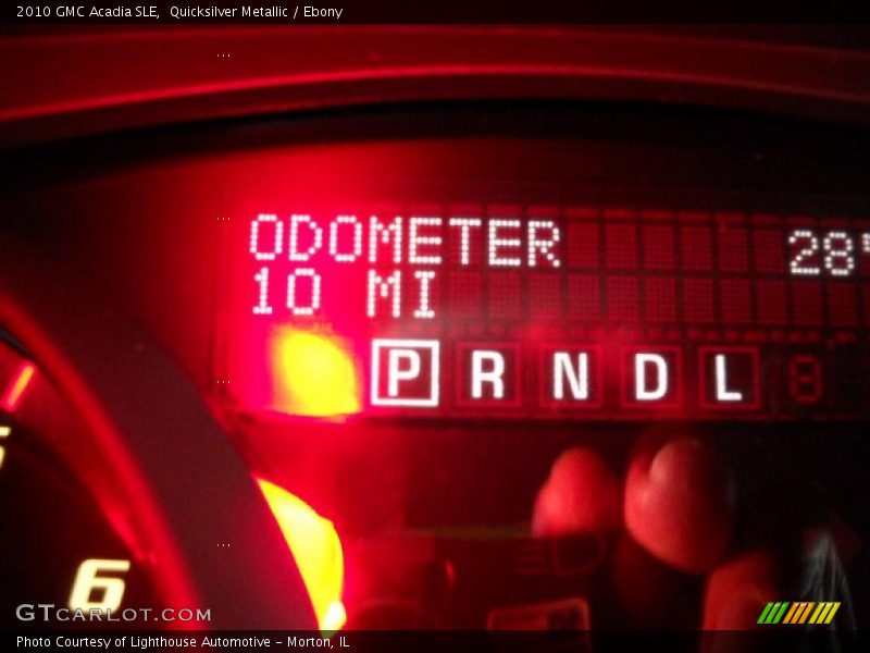 Quicksilver Metallic / Ebony 2010 GMC Acadia SLE