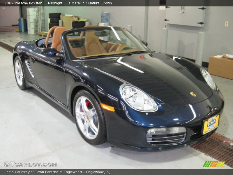 Midnight Blue Metallic / Natural Brown 2007 Porsche Boxster S