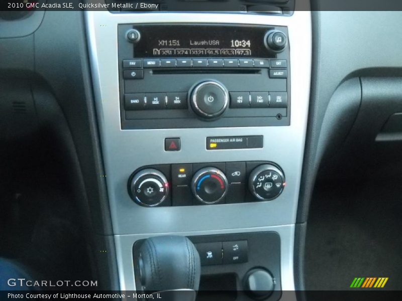 Quicksilver Metallic / Ebony 2010 GMC Acadia SLE