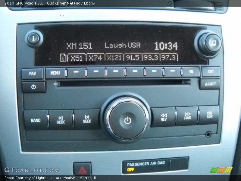 Quicksilver Metallic / Ebony 2010 GMC Acadia SLE