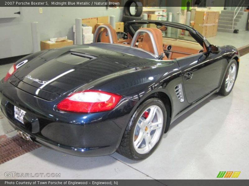 Midnight Blue Metallic / Natural Brown 2007 Porsche Boxster S