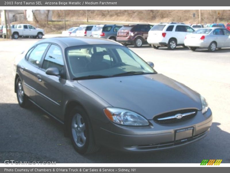 Arizona Beige Metallic / Medium Parchment 2003 Ford Taurus SES