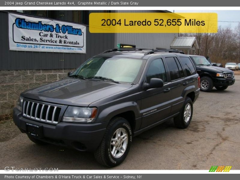 Graphite Metallic / Dark Slate Gray 2004 Jeep Grand Cherokee Laredo 4x4