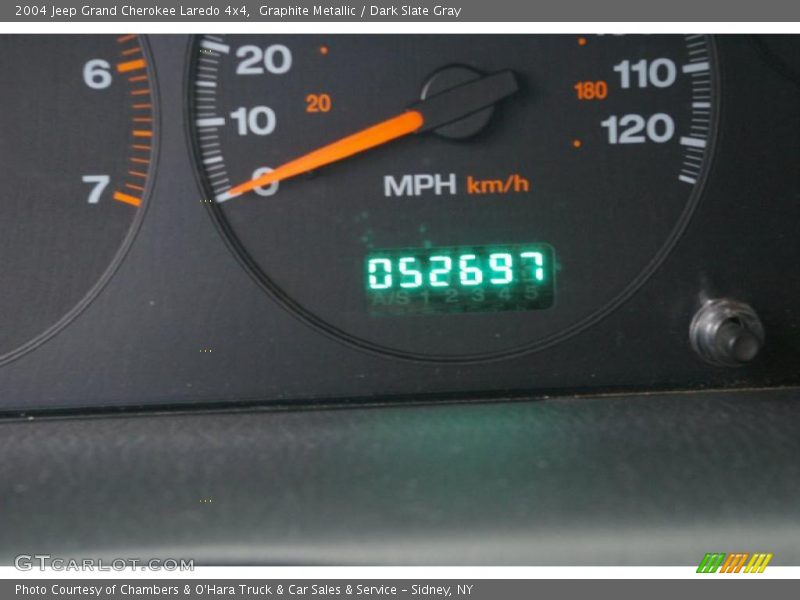 Graphite Metallic / Dark Slate Gray 2004 Jeep Grand Cherokee Laredo 4x4