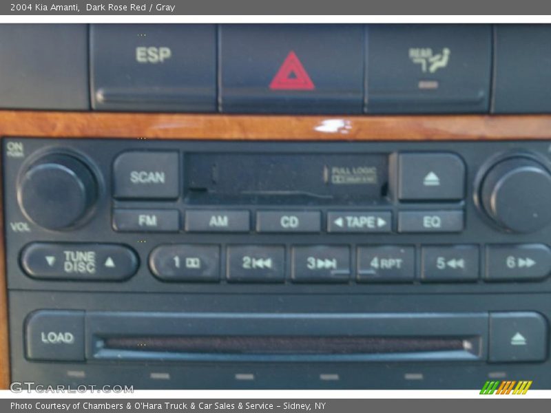 Dark Rose Red / Gray 2004 Kia Amanti