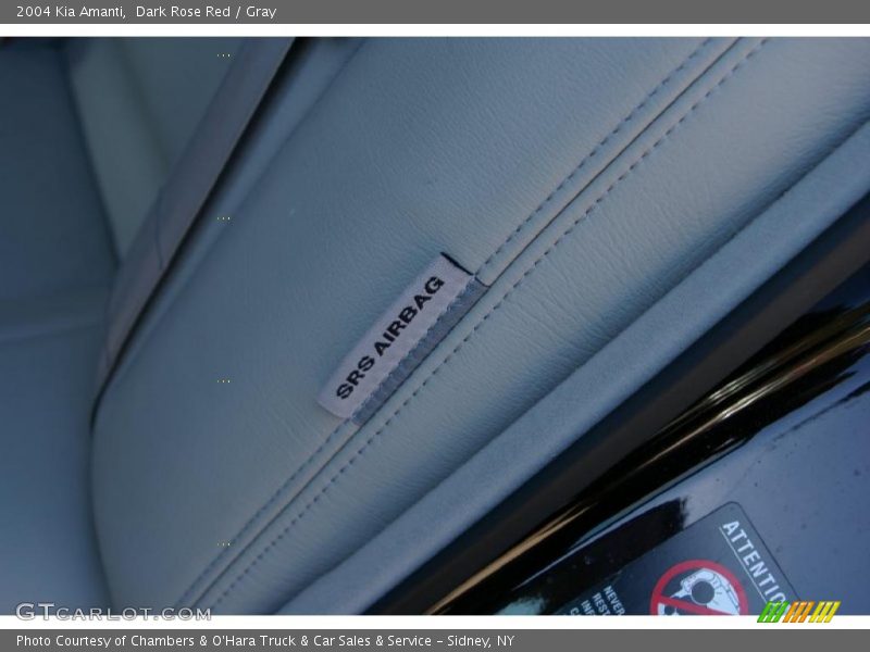 Dark Rose Red / Gray 2004 Kia Amanti