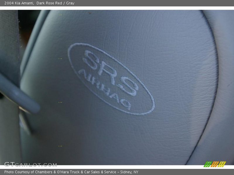 Dark Rose Red / Gray 2004 Kia Amanti