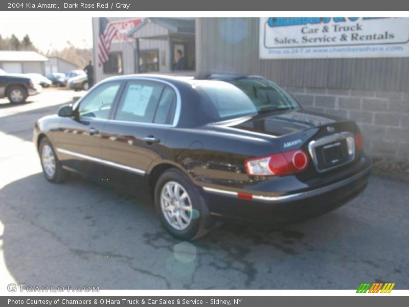 Dark Rose Red / Gray 2004 Kia Amanti