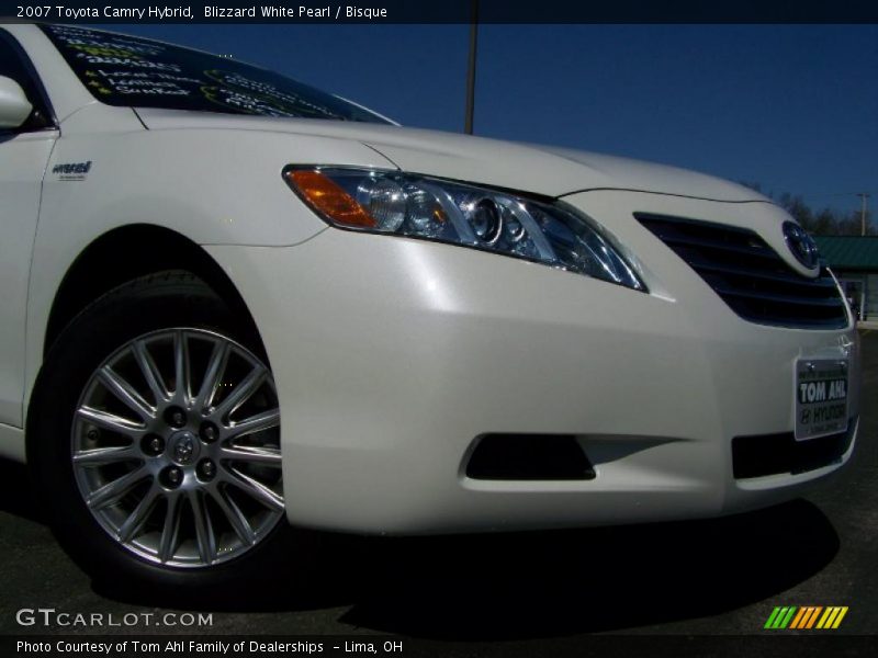 Blizzard White Pearl / Bisque 2007 Toyota Camry Hybrid