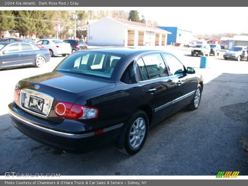 Dark Rose Red / Gray 2004 Kia Amanti
