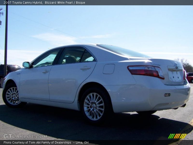 Blizzard White Pearl / Bisque 2007 Toyota Camry Hybrid
