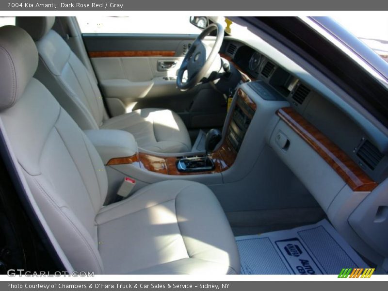 Dark Rose Red / Gray 2004 Kia Amanti
