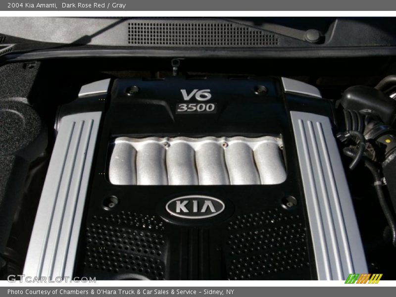 Dark Rose Red / Gray 2004 Kia Amanti
