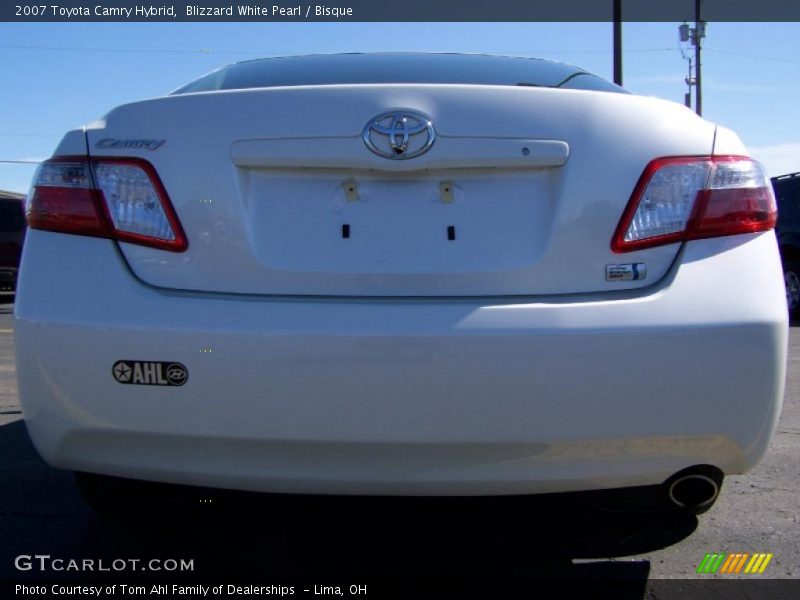 Blizzard White Pearl / Bisque 2007 Toyota Camry Hybrid