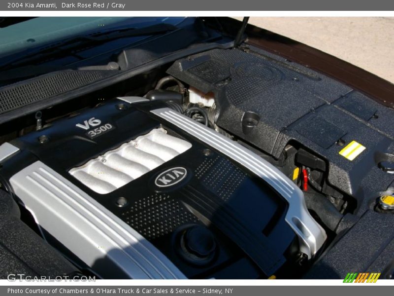 Dark Rose Red / Gray 2004 Kia Amanti