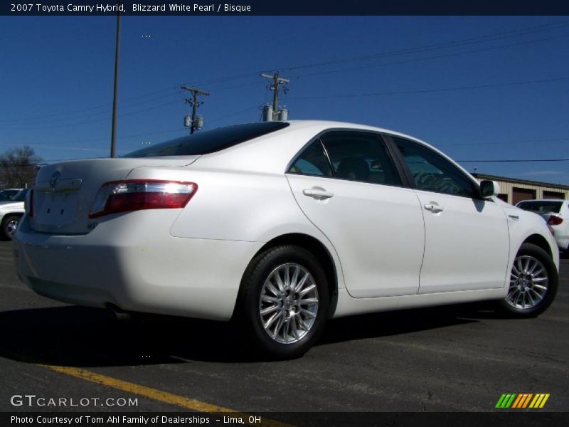 Blizzard White Pearl / Bisque 2007 Toyota Camry Hybrid