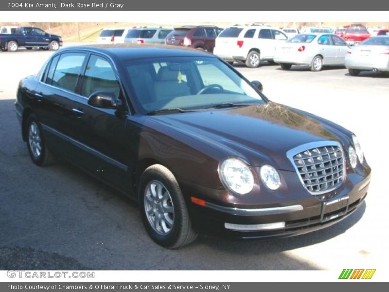 Dark Rose Red / Gray 2004 Kia Amanti