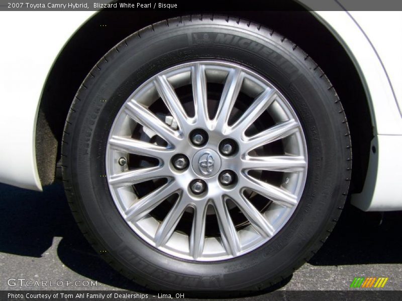 Blizzard White Pearl / Bisque 2007 Toyota Camry Hybrid